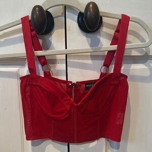 White Fox Boutique Red Bra Top